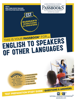 Paperback English to Speakers of Other Languages (Cst-11): Passbooks Study Guide Volume 11 Book