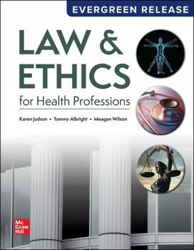 Hardcover Law & Ethics for Health Professions: 2027 Release Book