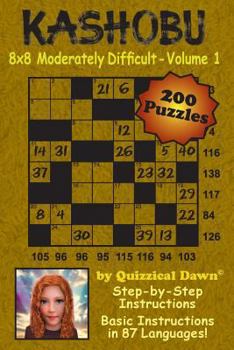 Paperback Kashobu 8x8 Moderately Difficult - Volume 1 Book