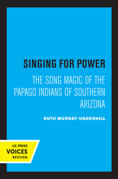 Singing for Power: The Song Magic of the Papago Indians of Southern Arizona (Sun Tracks, Vol 25)