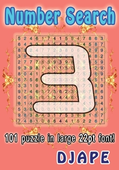 Paperback Number Search: 101 puzzle in large 22pt font! Book