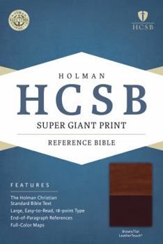 Imitation Leather Super Giant Print Reference Bible-HCSB [Large Print] Book
