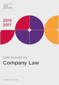 Paperback Core Statutes on Company Law 2016-17 Book