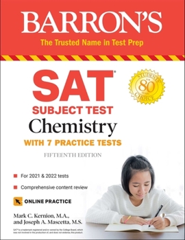 Paperback SAT Subject Test Chemistry: With 7 Practice Tests Book
