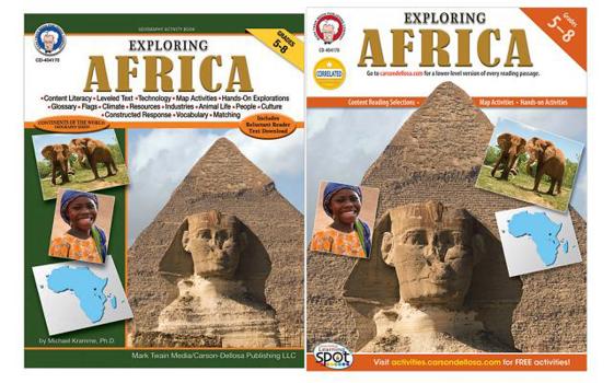 Paperback Exploring Africa, Grades 5 - 8 Book