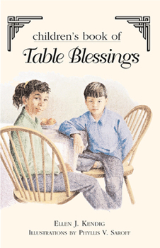 Paperback Children's Book of Table Blessings Book