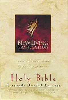 Hardcover New Living Translation Bonded Leather Burgundy Indexed Book