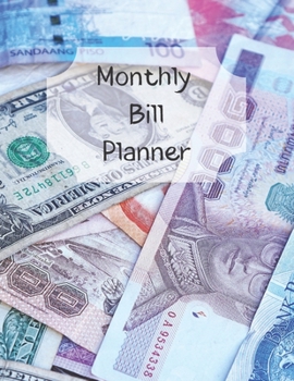 Monthly Bill Planner: Financial Budget Planner Expense Tracker Bill Organizer, Expense Tracker Budget Planner