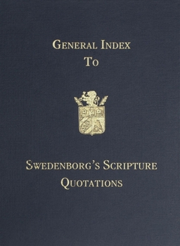 Hardcover General Index to Swedenborg's Scripture Quotations Book