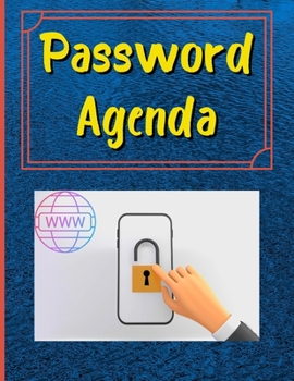Paperback Password Agenda: Portable Password Keeper with Alphabetical Tabs and Organizer for Internet Login & Website & Username & Password, Pass Book