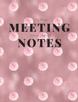 My Boring Meeting Survival Guide and Notes: 8.5x11 Meeting Notebook and Puzzle Book