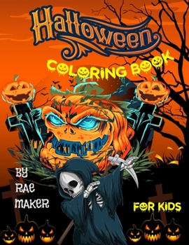 Paperback Halloween Coloring Book for Kids Book