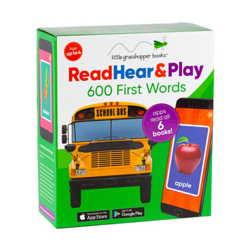 Read Hear  Play: 600 First Words (6 Book Set  Downloadable App!)