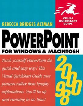 Paperback PowerPoint 2000/98 for Windows and Macintosh: Visual QuickStart Guide Book