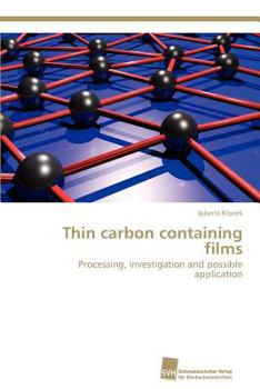 Paperback Thin carbon containing films Book