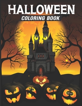 Paperback Halloween Coloring Book: Cute Kids Halloween Coloring Book for All Ages Book