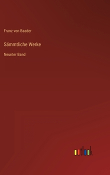 Hardcover Sämmtliche Werke: Neunter Band [German] Book