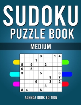 Paperback Sudoku Puzzle Book Medium: 200 Medium Puzzles with Solutions in Back Book