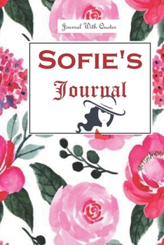 Sofie Journal: 6x9 inch Lined journal or diary or notebook to write ideas, study and make plans.