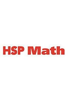 Hardcover Hsp Math: Student Edition Grade 3 2009 Book