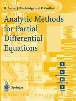 Paperback Analytic Methods for Partial Differential Equations Book