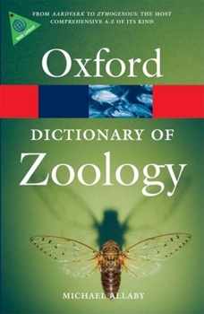 Paperback A Dictionary of Zoology (Oxford Quick Reference) Book