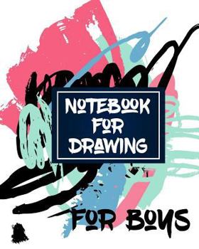 Paperback Notebook For Drawing For Boys: Dot Grid Journal Notebook Book