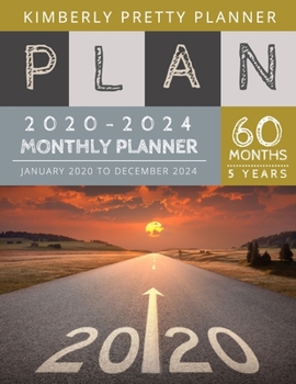 Paperback 5 year Monthly Planner 2020-2024: Road to Success calendar 5 year planner - 60 Months Calendar, 5 Year Appointment Calendar, Business Planners, Agenda Book