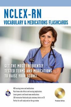 Paperback NCLEX-RN Vocabulary and Medications Flashcard Book W/ CD [With CDROM] Book