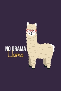 Paperback No drama Llama: Alpaca llama Cactus Sketchbook, Journal and Notebook Gift for Girls and boys, Blank and Lined Journal for a Funny Birt Book