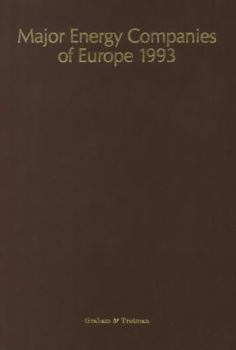 Paperback Major Energy Companies of Europe 1993 Book