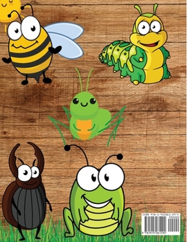 Paperback BUG Coloring Book For Kids: Insects Coloring Book for Toddlers and Preschoolers with Large Pictures [Large Print] Book