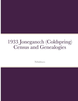 Paperback 1933 Jonegano: h (Coldspring) Census and Genealogies Book