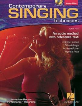 Paperback Contemporary Singing Techniques [With CD] Book