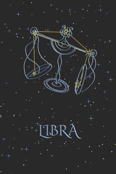 Notebook - Zodiac Sign Libra: Horoscope Notepad, Astrology Journal, Diary, 120 Pages, blanc Dot Grid, 6 x 9