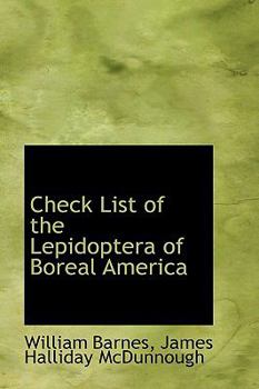 Paperback Check List of the Lepidoptera of Boreal America Book
