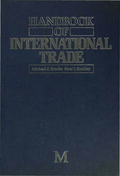 Hardcover Handbook of International Trade Book