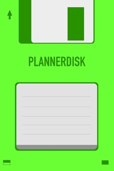 Green Plannerdisk Floppy Disk 3.5 Diskette Weekly 2020 Planner [6x9]: Vintage Retrowave Vaporwave Theme