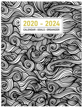 Calendar • Goals • Organizer: 2020-2024 Planner I Abstract Art I 60 Months I 5 Years Appointments, Family Event Log Book I Business Plan I Monthly ... I Motivational Journal I Christmas Gift