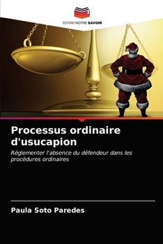 Paperback Processus ordinaire d'usucapion [French] Book