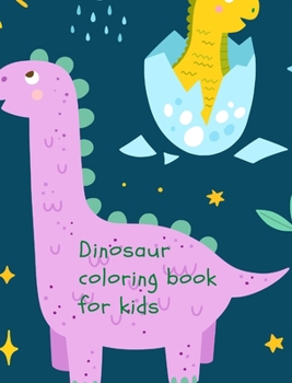 Hardcover Dinosaur coloring book for kids Book