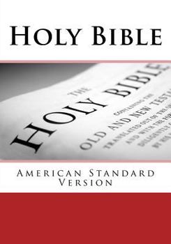 Paperback Holy Bible: American Standard Version Book