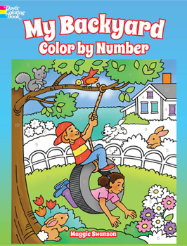 Paperback My Backyard Color by Number Book