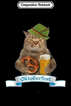 Composition Notebook: Oktoberfest 2019 Flag - Cat German Beer  Journal/Notebook Blank Lined Ruled 6x9 100 Pages