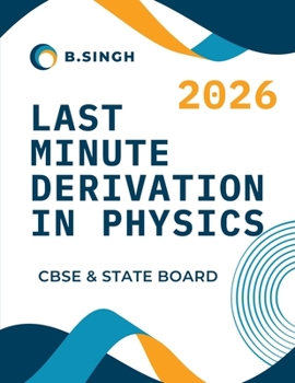 Paperback Last Minute Derivation In Physics Class 12 Book