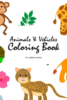 Paperback Animals and Vehicles Coloring Book for Children (6x9 Coloring Book / Activity Book) Book
