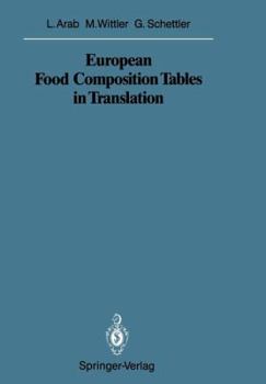 Paperback European Food Composition Tables in Translation Book