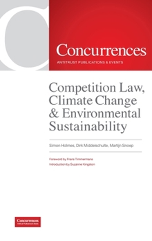 Hardcover Competition Law, Climate Change & Environmental Sustainability Book