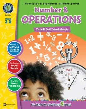 Paperback Number & Operations: Task & Drill Sheets, Grades 3-5 Book