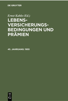 Hardcover 1955 [German] Book